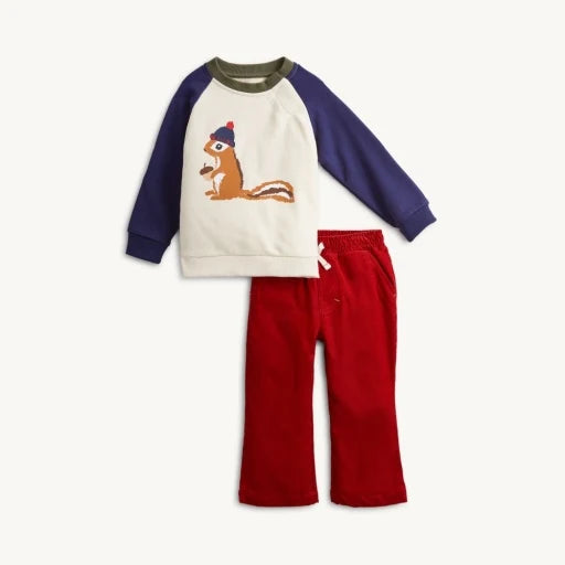 Magnetic Me Squirrel Graphic Long Sleeve Top & Jogger