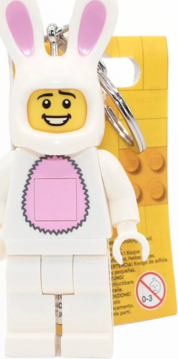 Light Up LEGO Minifigure Easter Keychain