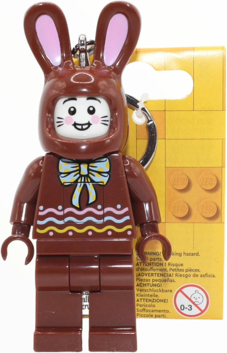 Light Up LEGO Minifigure Easter Keychain