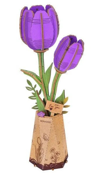 Wooden Craft Kit - Purple Tulip
