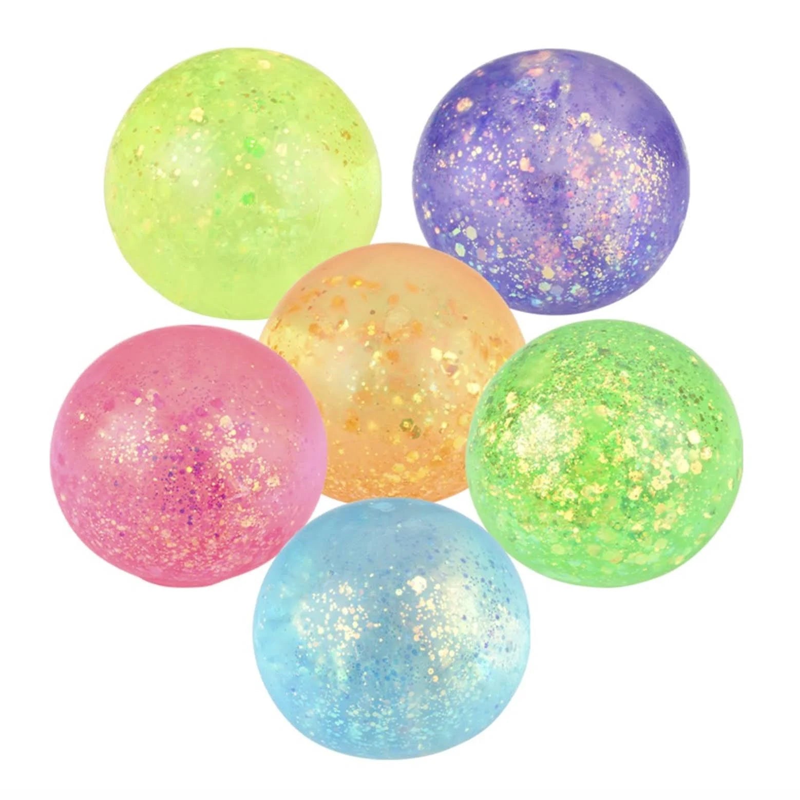 2.4" Squeezy Glitter Sugar Ball