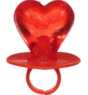 Valentine Heart Shaped Ring Pop