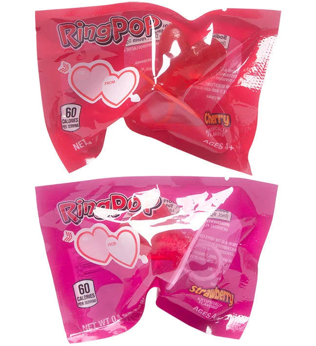 Valentine Heart Shaped Ring Pop