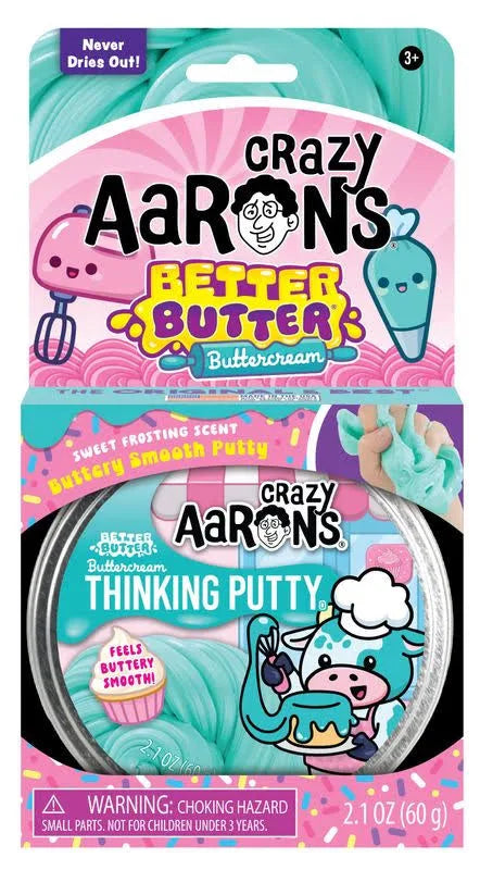 Crazy Aaron's Thinking Putty - Better Butter Buttercream 4" Tin