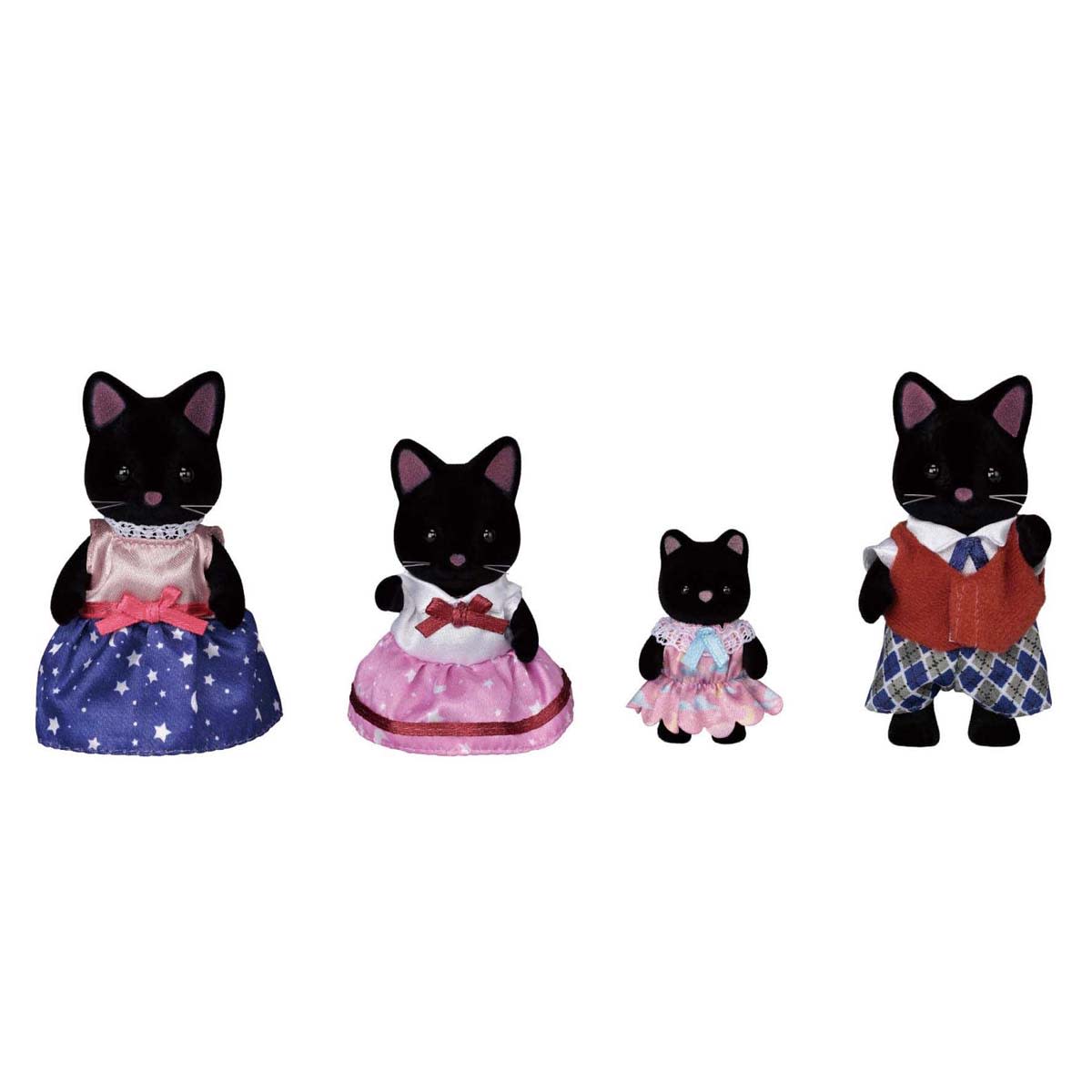 Calico Critters Midnight Cat Family