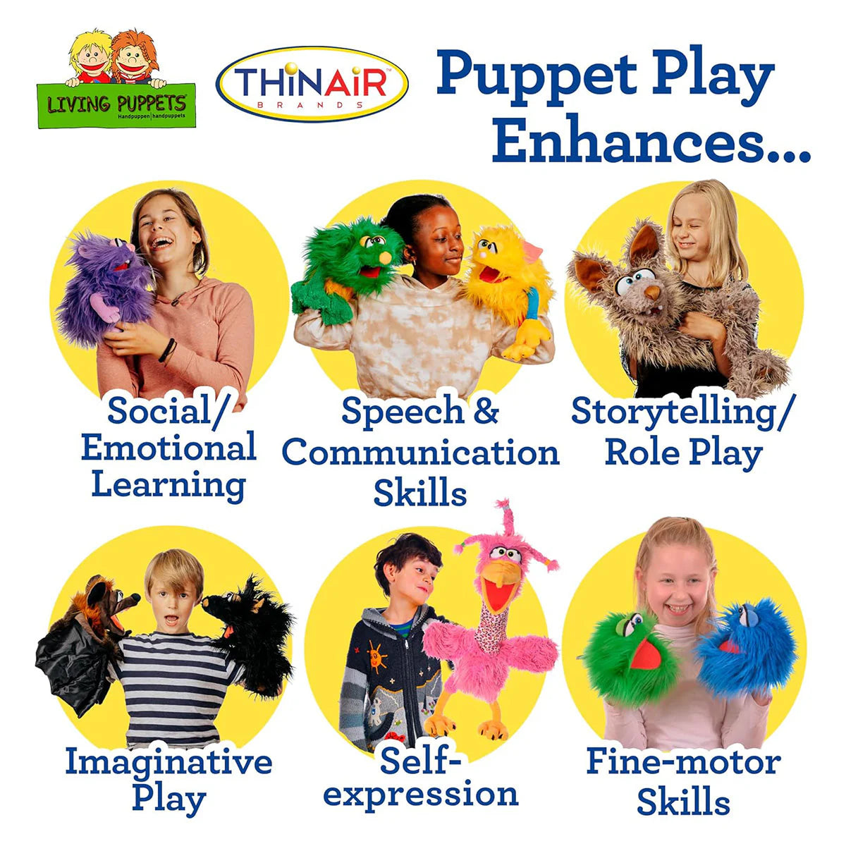 Cheeks the Chicken 14" Living Puppet