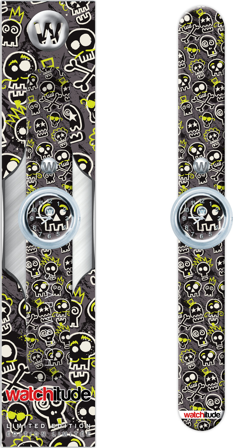 Watchitude - Skull Party Slap Bracelet Watch
