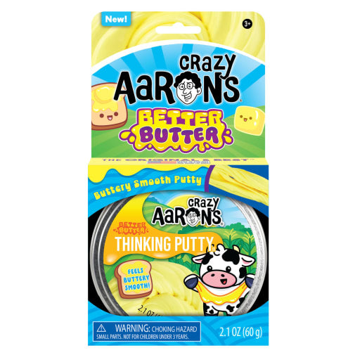 Crazy Aaron's Thinking Putty - Better Butter 4" Tin
