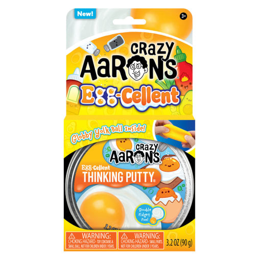 Crazy Aaron's Thinking Putty - Egg-Cellent 4" Tin